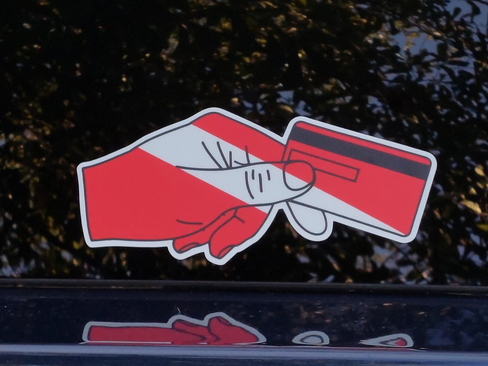 Vinyl SCUBA Diving Sticker - Funny, unique, and original!