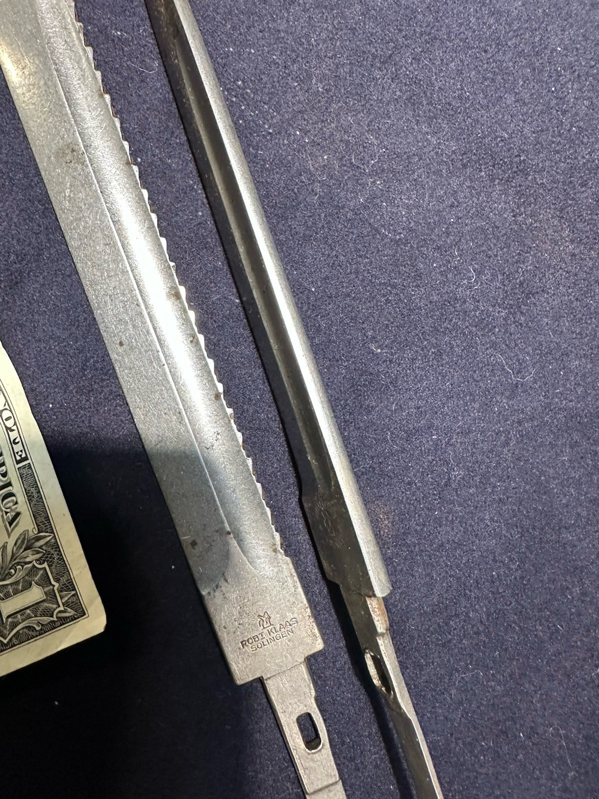 2 German WW1 German Bayonet Ks98 Robert Klass Saw BackK98 dagger knife