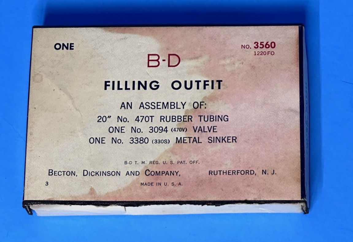 Vintage dentistry Medical - 1950s B-D Filling Outfit - No. 3560