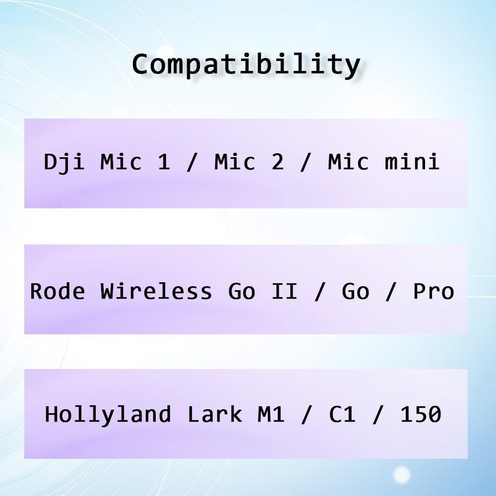 Mic Holder Adapter for Dji Mic 1/2 / Mini, Microphone Handle Handheld Comp