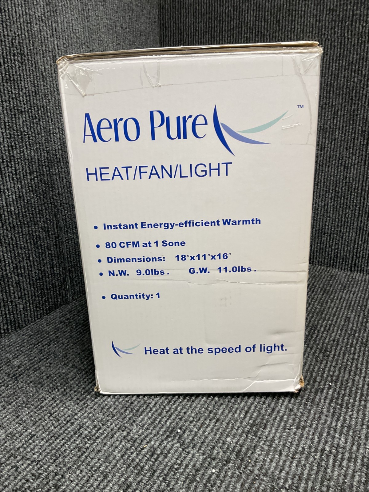 Aero Pure A515A W Quiet Bathroom Fan with Heat and Light NEW FREE FAST SHIP