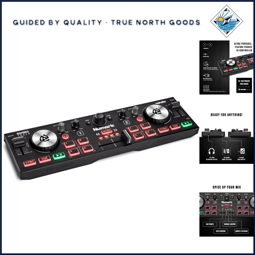 DJ Controller with Crossfader and Four Pad Modes for Enhanced Performance