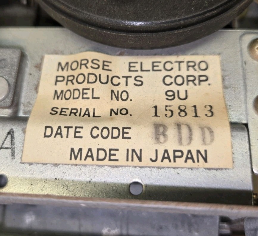 Morse Recording 8-TRACK Stereo Top Mount From Console. Project.