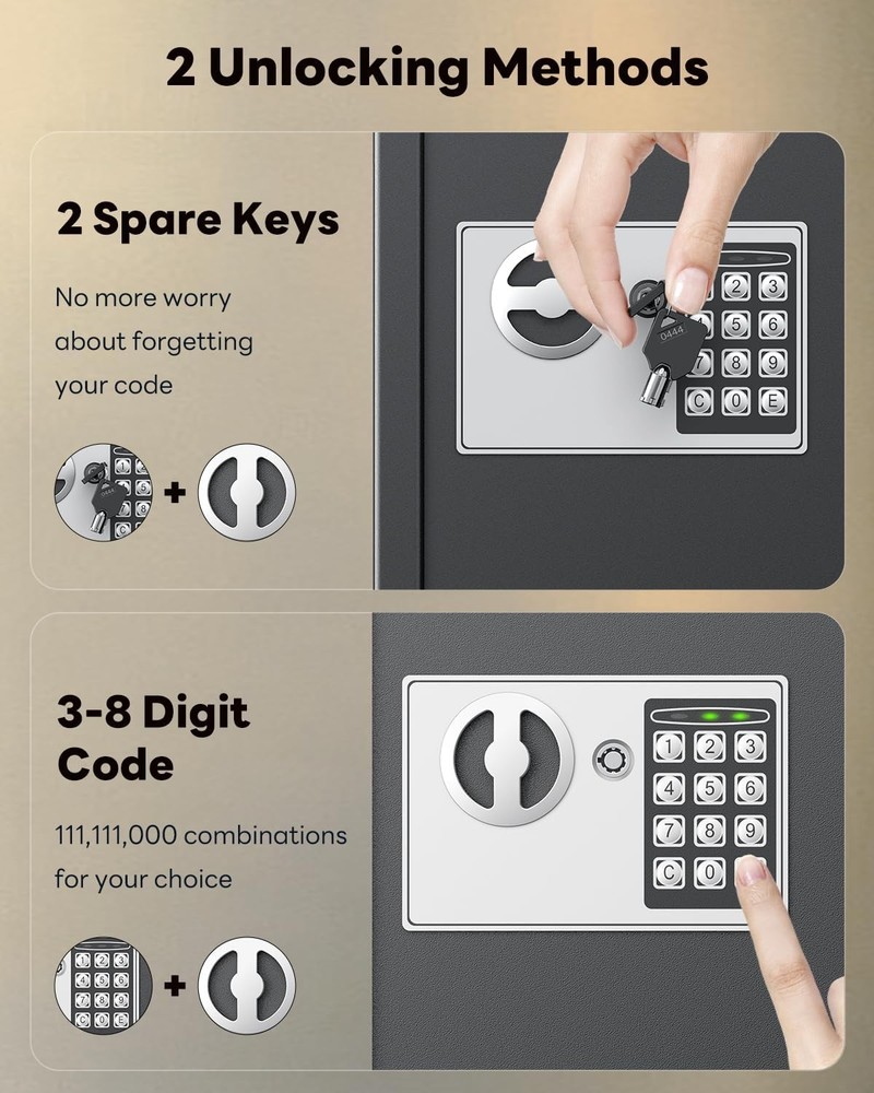 70 Position Key Cabinet with Combination & Key Lock Wall Mounted Security Keys S
