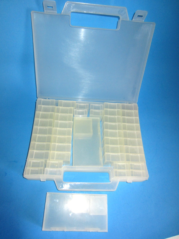 Bead Organizer Carrying Case, 50 piece set  Removable Boxes with Lids