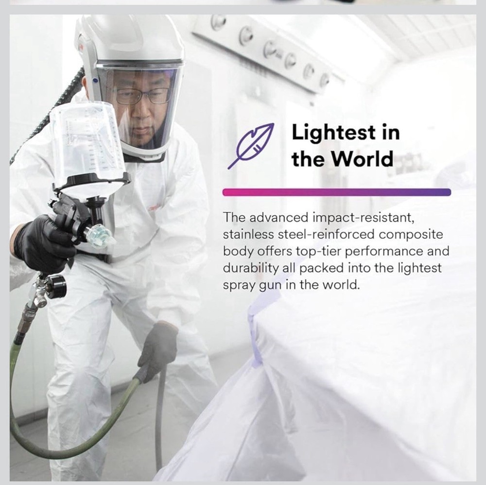 3M Performance Gravity HVLP Atomizing Head Refill Kit, 1.4 mm, Orange, 5-Pack