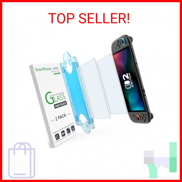 amFilm Auto-Alignment OneTouch for Nintendo Switch 2 Screen Protector [7.9"] 202