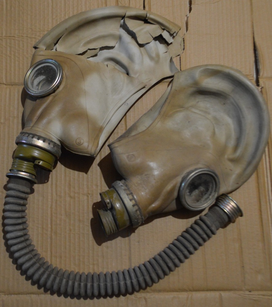 Gas Mask GP-5 2pc Cold War Soviet Russian protection authentic