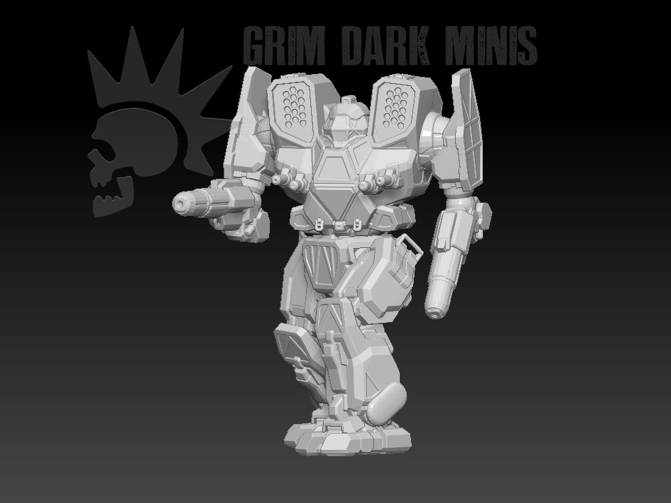 Mauler - BT proxy mech MWO Tech 1/265 Battle Scale