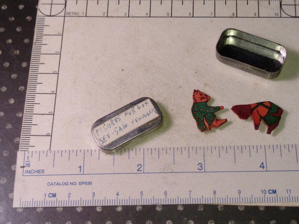 Seesaw Figures For Antique Lut Clock