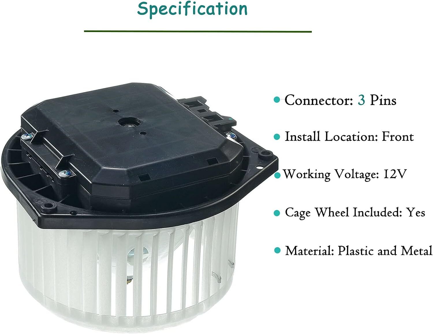 AC Heater Blower Motor w/Fan for 2007-2019 Infiniti FX35 G35 EX35 Nissan Altima