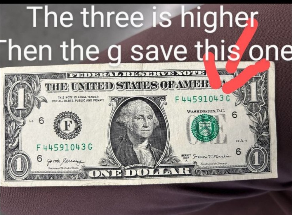 2017A $1 Dollar Bill Misaligned Offset Cut Error