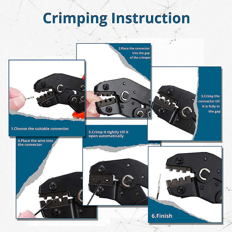 SN-48B Crimper Plier Crimping Tool Wire Cable Connectors Electrical Terminals