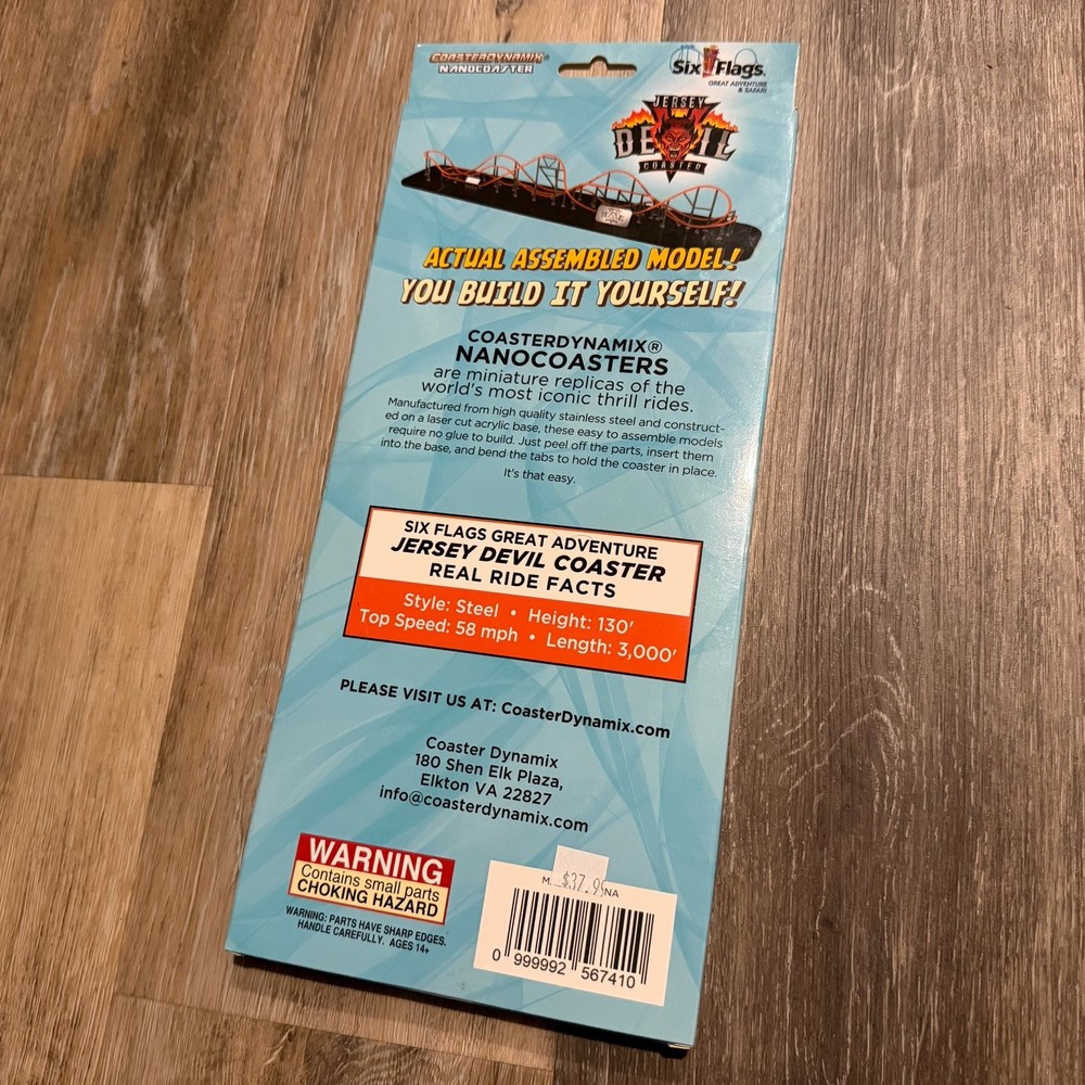 Six Flags Great Adventure Jersey Devil Nanocoaster CoasterDynamix Brand New