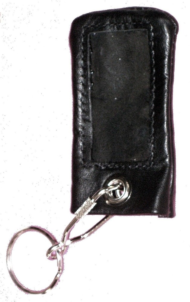 Supple Black Leather Cover / Case for Long Type Clifford Python & Viper Remotes