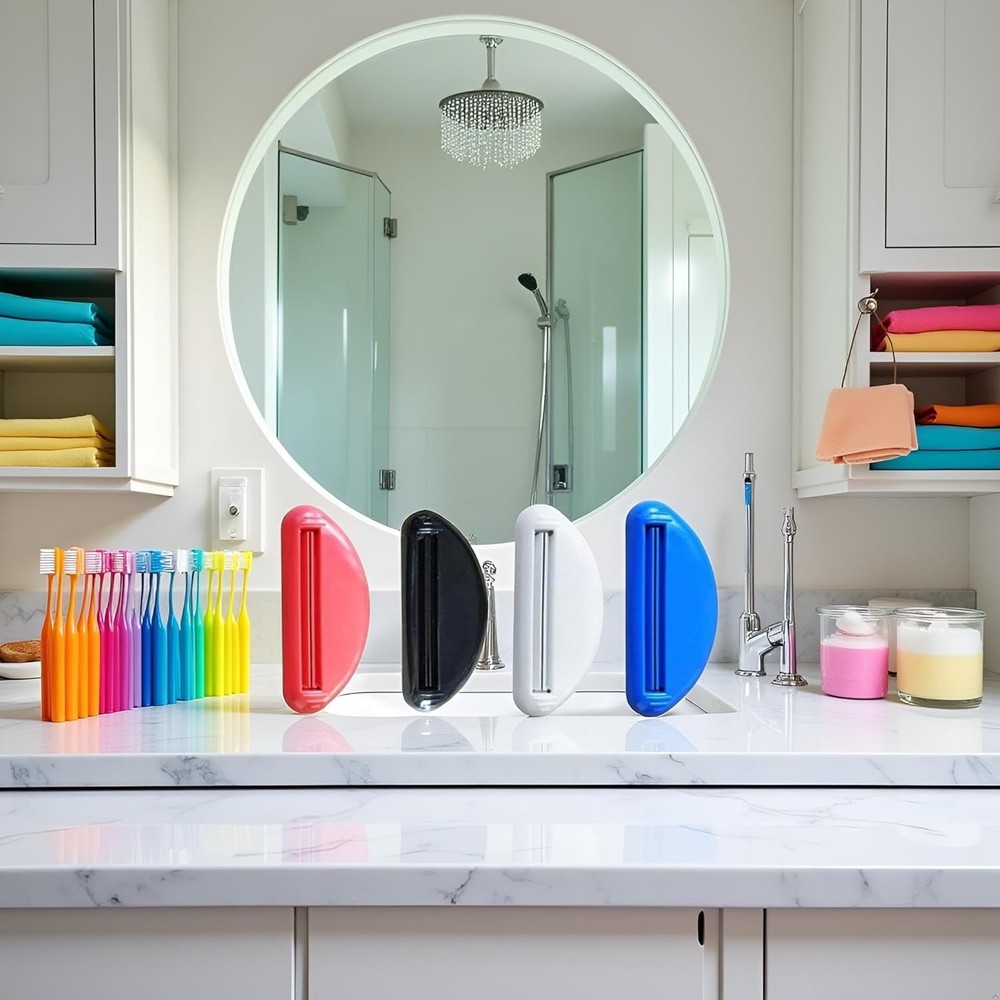 3pc Random Multicolour Toothpaste Squeezer, Toothpaste Tube Squeezer Dispenser