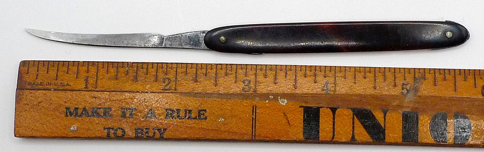 Civil War Era Tiemann Medic Surgical Scalpel Razor Tortoiseshell Handle
