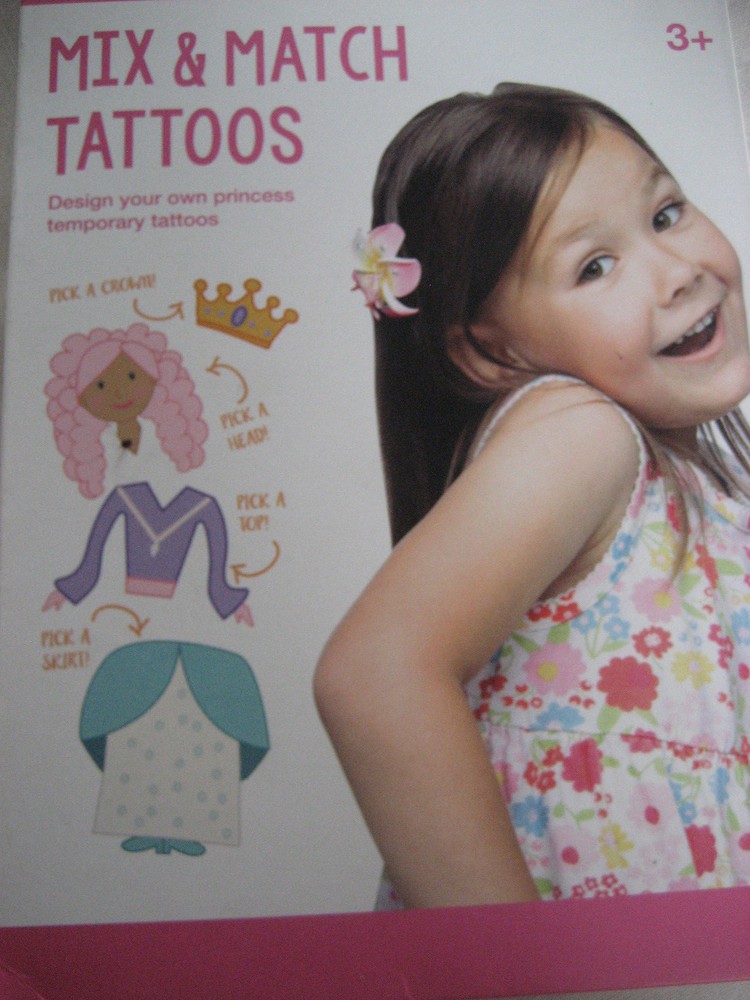 Childrens Princess temporary tattoos NEW