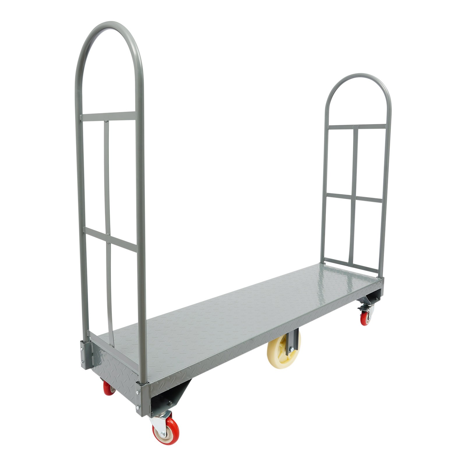 60.5*15.7*52.2in H U-Boat Cart, 2000LBS Capacity U-Boat Platform Truck Dolly