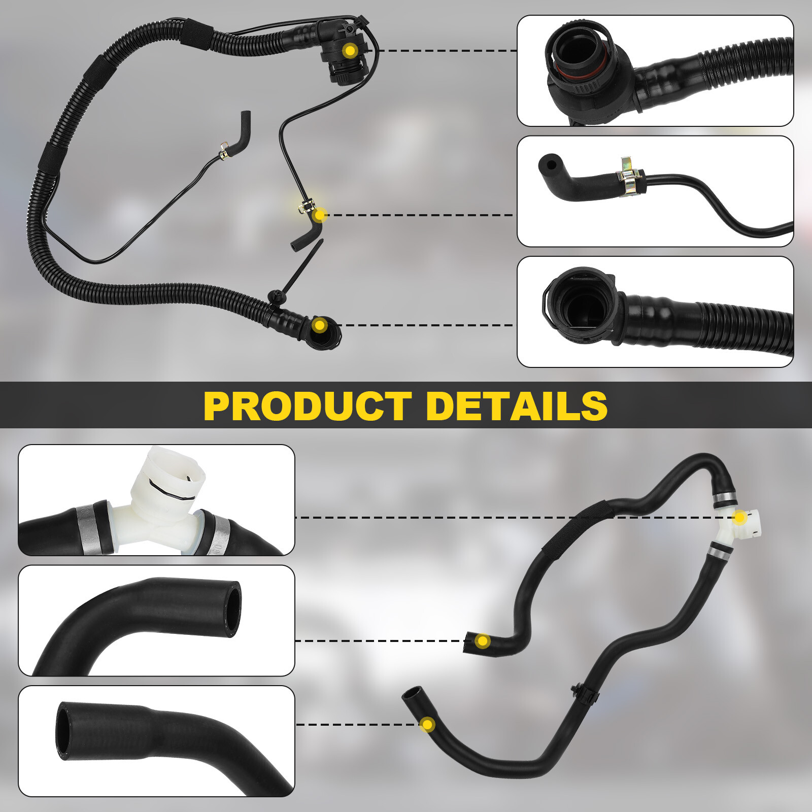 6X For 11-16 Chevrolet Cruze 1.4L Radiator Coolant Hose & Heater Hose & PCV Pipe