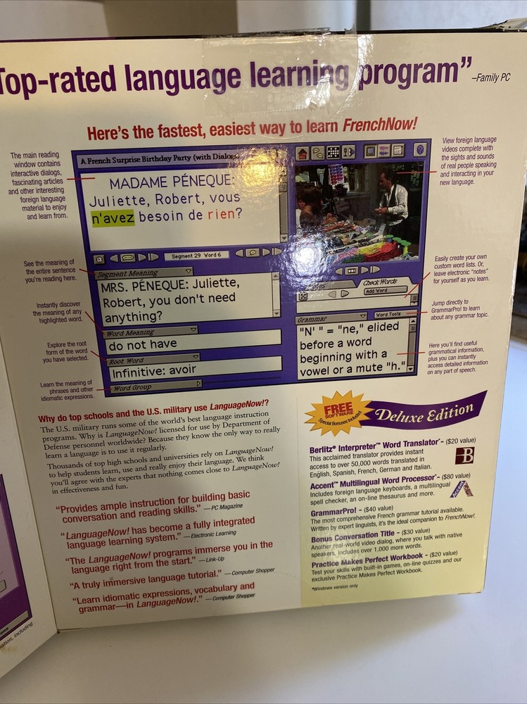 Learn French Now! : Revolutionary Language Learning Software (Windows / Mac) zav