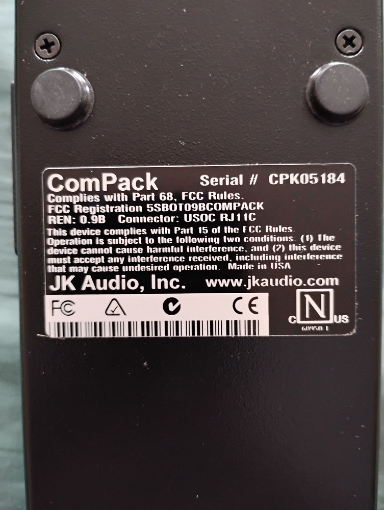 JK Audio ComPack Universal Telephone Audio Interface