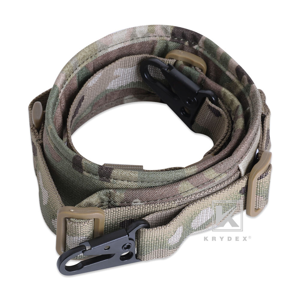 KRYDEX Modular Sling 2/1 Point Padded Tactical Shooting Sling Durable Multicam