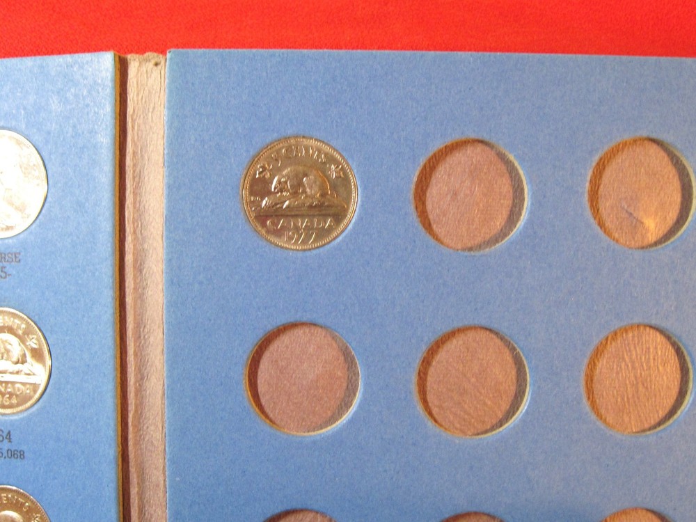 PARTIAL #1+#2 CANADA NICKEL/ 5 CENT COLLECTION  (#352E)