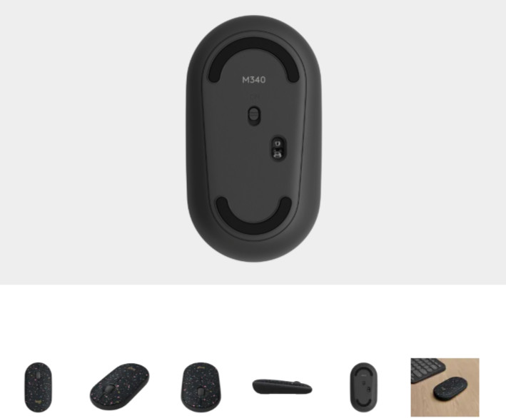 NIB LOGITECH WIRELESS MOUSE LIMITED EDITION AMBIDEXTROUS SILENT CLICKS M340 B33