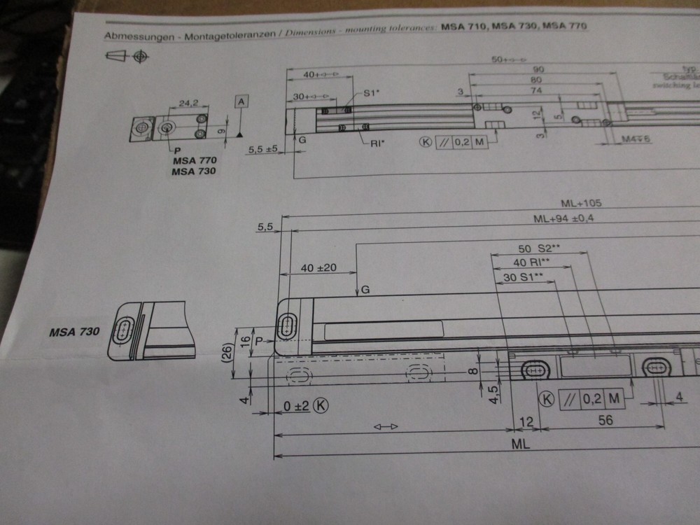 RSF Elektronik MSA 770.51-0 Linear Encoder NEW