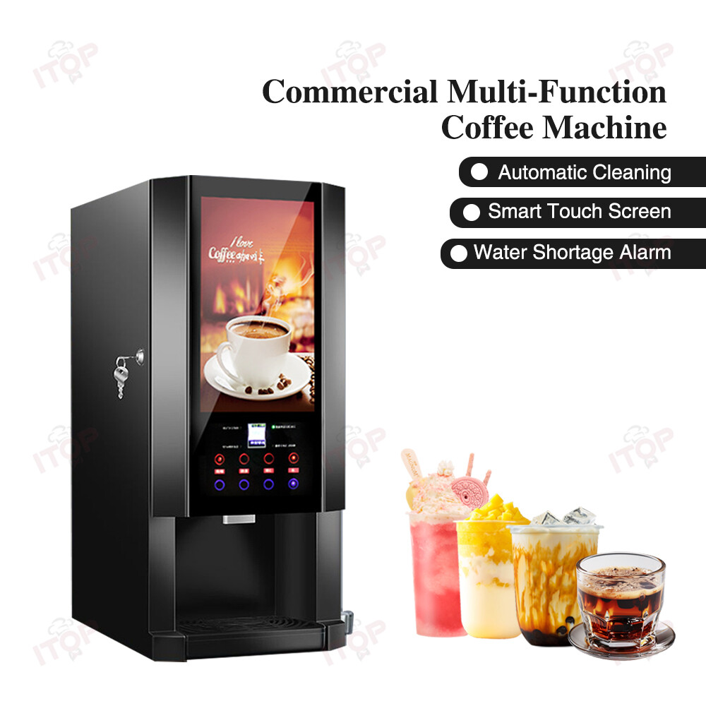 Commercial Coffee Machine Multi-Function Hot Cold Instant Coffee Maker 110V/220V