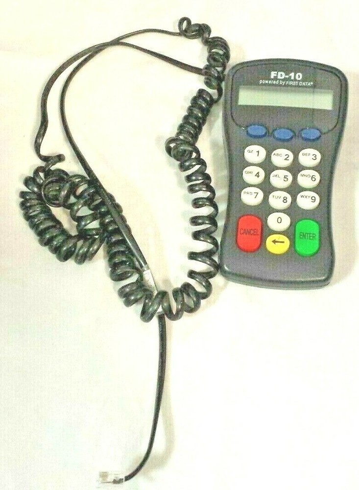 FIRST DATA FD-10 PinPad Credit Debit input pad 8001-PCI