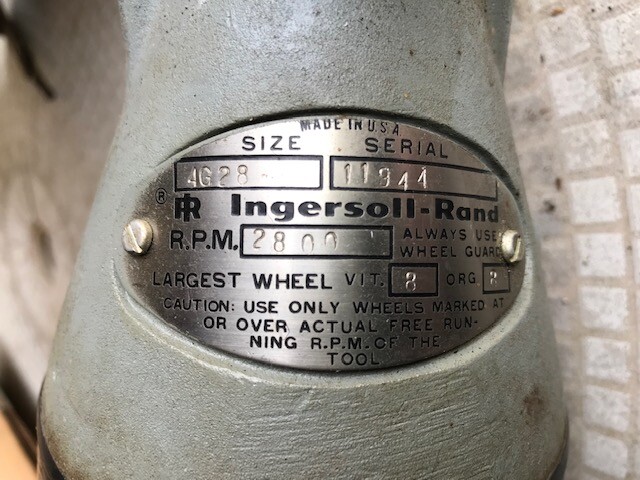 4G28 INGERSOLL-RAND BIT SHARPENER - USED