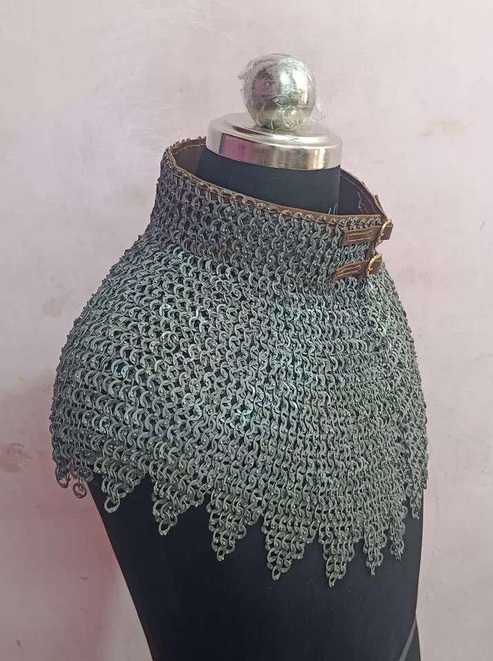 Chainmaile Avantail, 9mm Flat Riveted With Solid Rings Chainmail Avantail, Easte