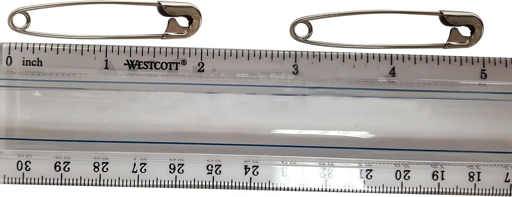 Extra Large Safety Pins - Industrial Strength Rust Resistant