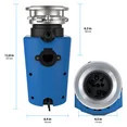 1/2 HP Continuous Feed Garbage Disposal with Power Cord