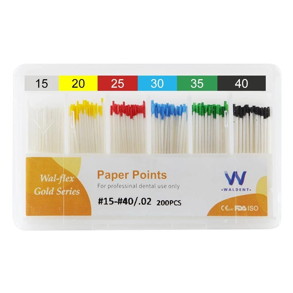 Waldent Paper Points 2% #15-40