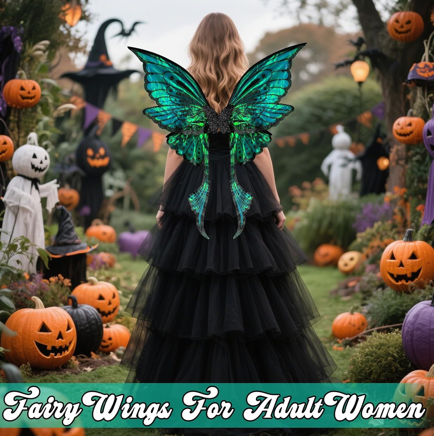 Fairy Wings Adult Women - Butterfly Angel Wings, Fairy Costume Accessories for W