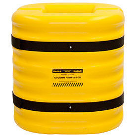 12" Column Opening 24" High Eagle Column Protector Yellow 1724-12