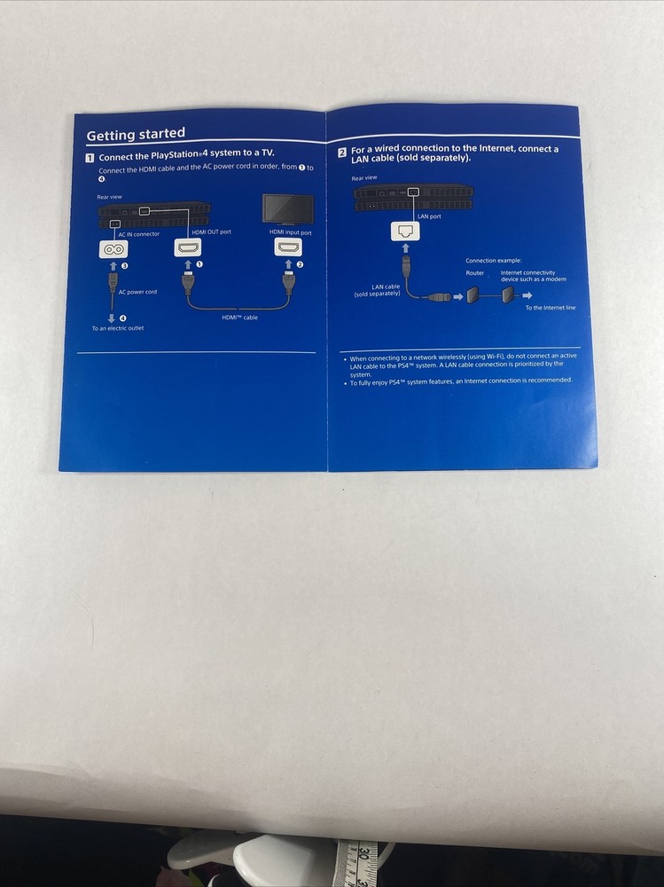 PlayStation 4 Safety Guide Sony *GOOD CONDITION*