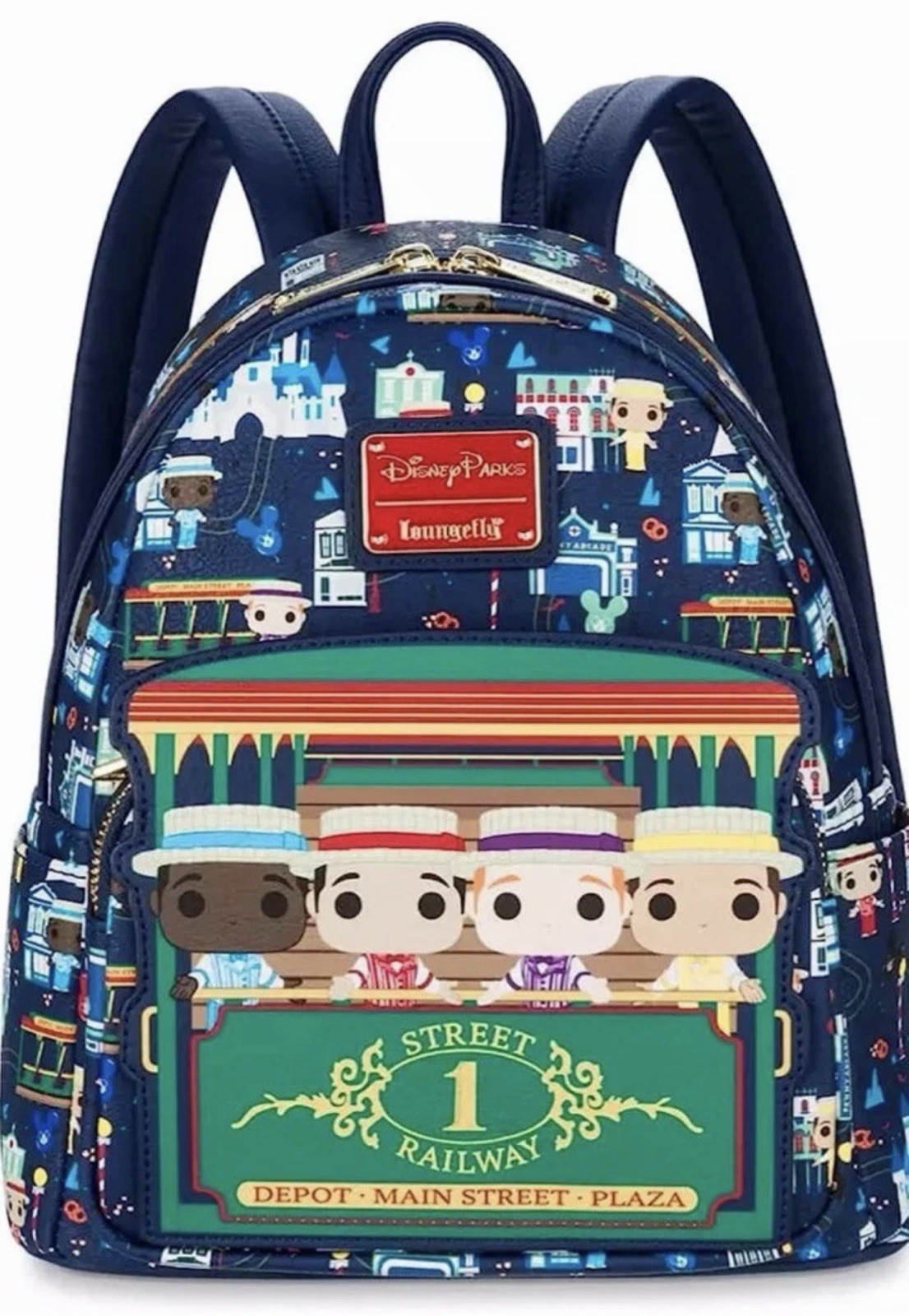 Disney Parks Funko Pop Loungefly Exclusive Main Street Dapper Dans Mini Backpack