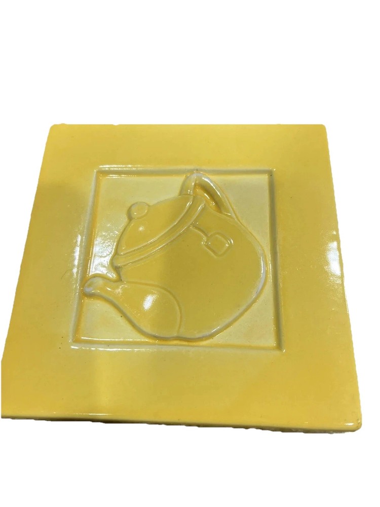 Yellow Teapot Trivet Ceramic