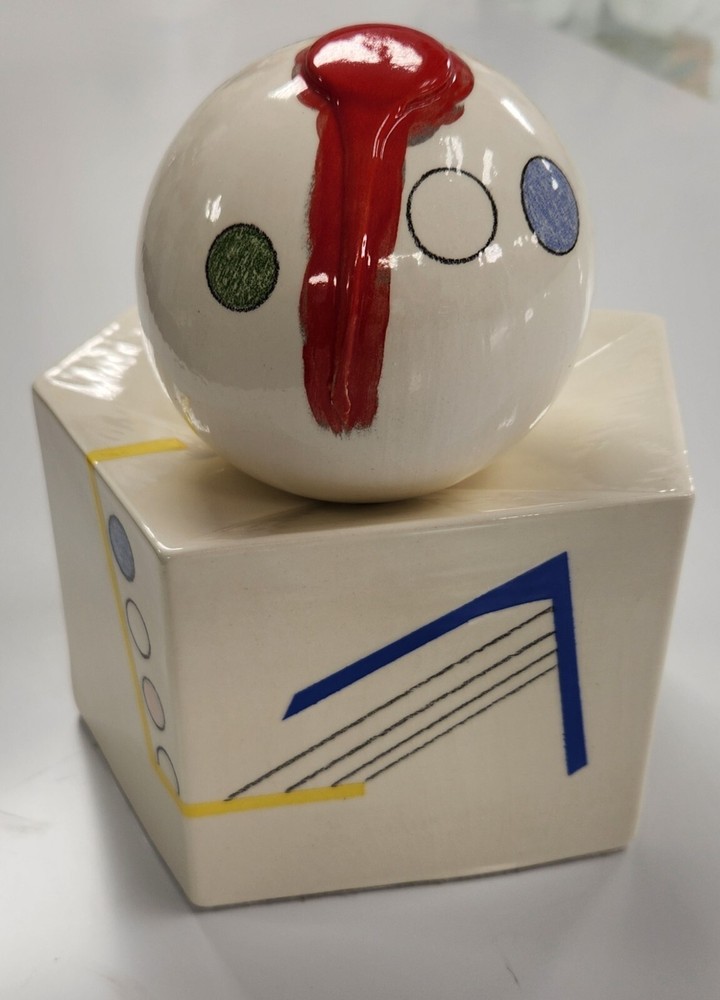 Handmade/Fired Ceramic Art Deco Contemporary Artwork