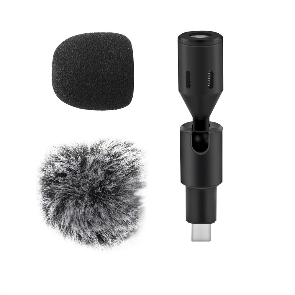 Mini Plug-in Smartphone Microphone Mic Cardioid Pickup Type-C B2E6