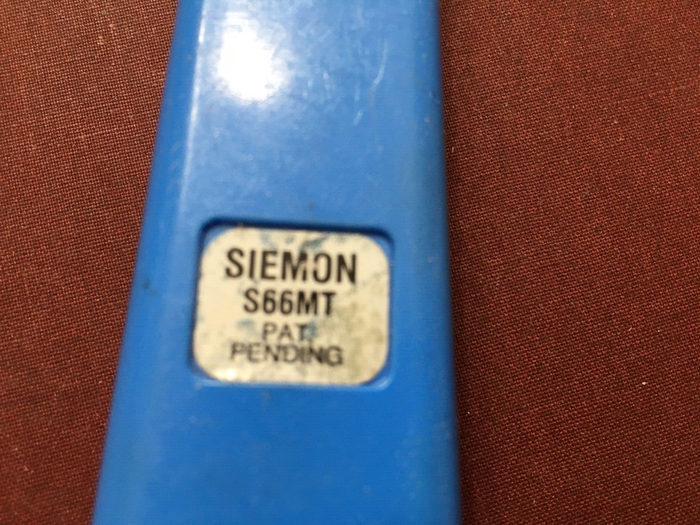 SIEMON S66MT Impact Tool Block Punch down tool for 66 blocks Stake on tool