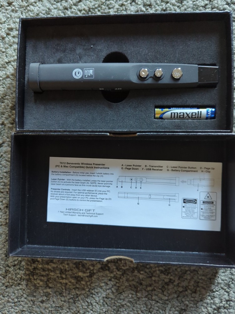 Wireless Presenter T612 Benevento PC& Mac Compatible