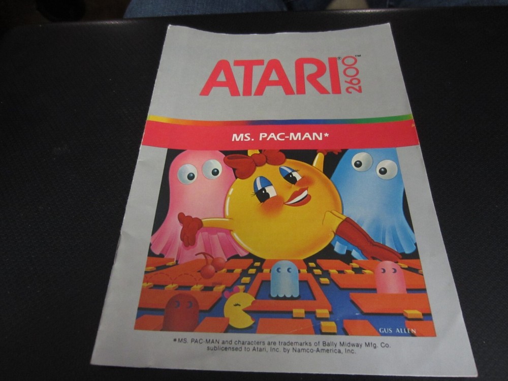 Atari 2600 Ms. Pac-Man Game Manual