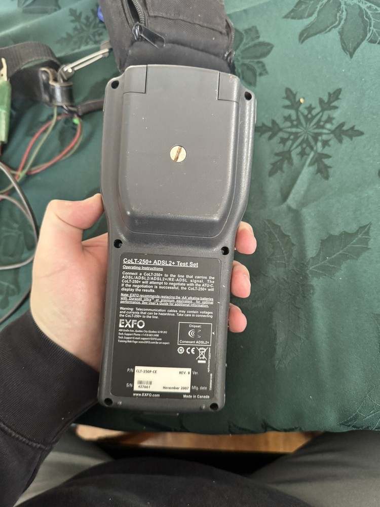 Exfo CoLT-250+ ADSL2+ Test Set Data Acquisition Network Analyzer & Case