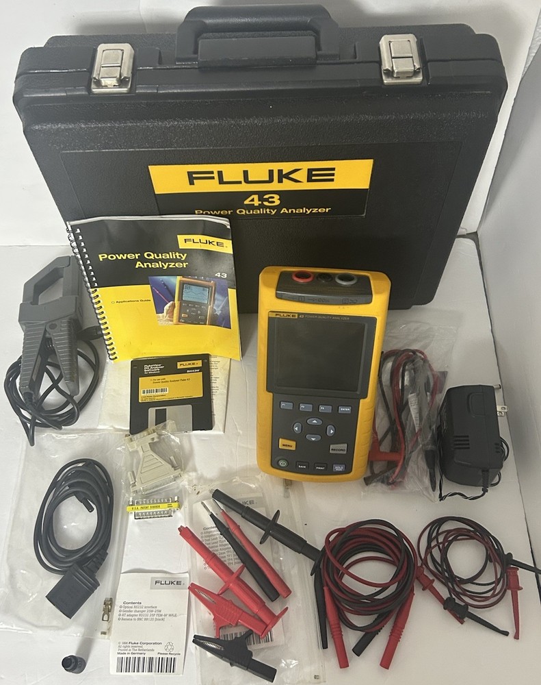 Fluke 43 Power Quality Analyzer Maintain power systems, troubleshoot problems