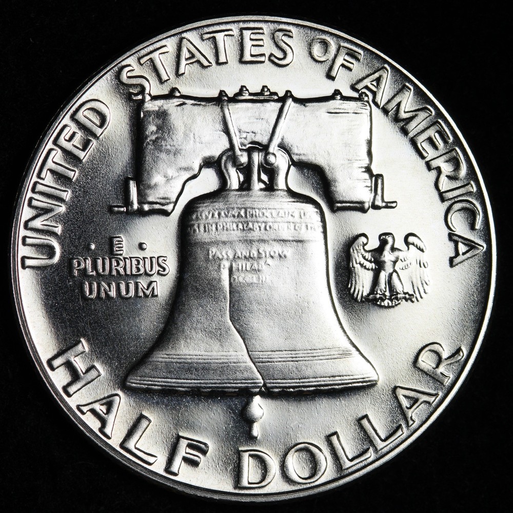 1954 Franklin Silver Half Dollar GEM PROOF E397 KDMK